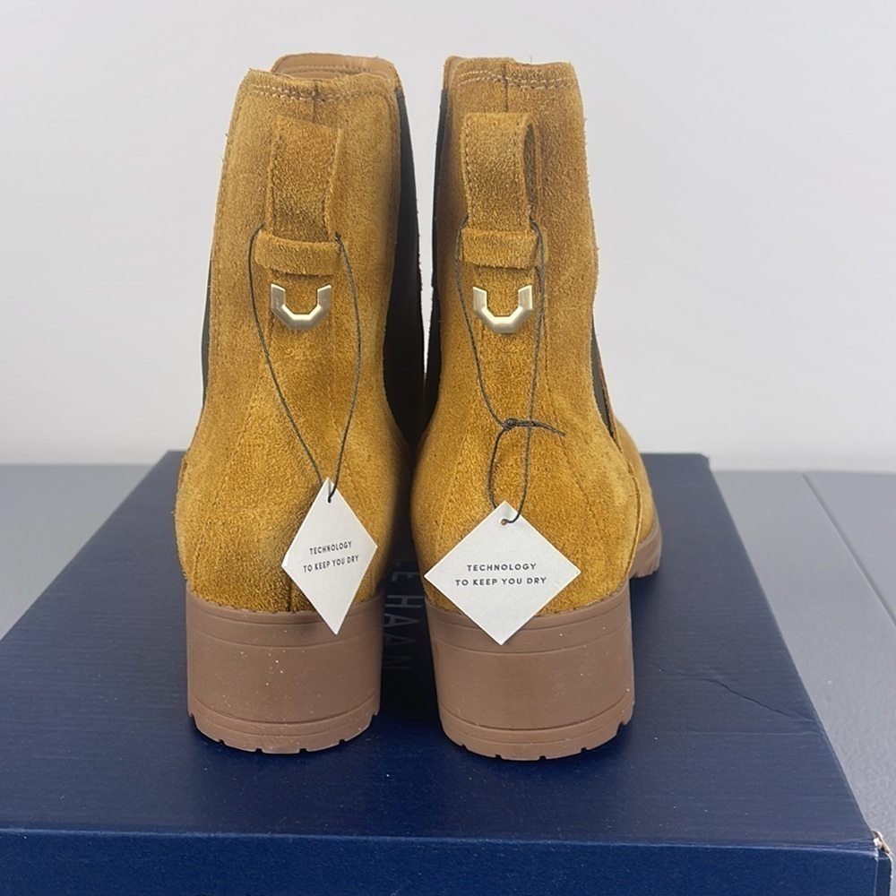 Cole Haan Camea Waterproof Suede Combat Boot. - Picture 3 of 12